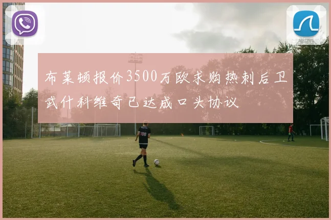 布莱顿报价3500万欧求购热刺后卫武什科维奇已达成口头协议